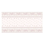 Pin K And Rose Gold Tablecloths Tablecloths Table Cover Glitter Table Cloths Disposable Plastic Tablecloths For Women Sweet 16 Birthday Decorations 54 X 108 Inch